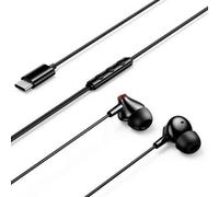 Auriculares Vention Echo Lite con cable USB-C In-Ear Micrófono Negros