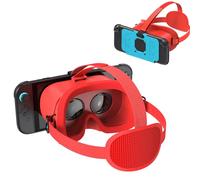 Auriculares VR actualizados para Nintendo Switch 2 (2025), gafas de realidad virtual con lente HD ajustable y cómoda diadema, gafas 3D para accesorios Switch 2 (azul rojo)