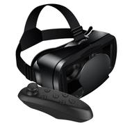 Auriculares VR ajustables con controlador de juego, gafas de realidad virtual 3D inmersivas con lentes de protección ocular para teléfonos inteligentes de 5 a 7 pulgadas, cómodo diseño ABS en blanco y