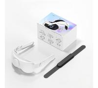 Auriculares VR ajustables, correa para la cabeza con diseño de estiramiento y retracción de clic para Meta Quest3s, reemplazo de correa de cabeza de comodidad mejorada ABS (blanco)
