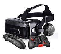 Auriculares VR Gafas 3d Gafas Realidad Virtual Sonido Estéreo 3D Auriculares Realidad Virtual Para Juegos Realidad Virtual Con Mando Distancia Compatible Todos Teléfonos Inteligentes ( Color : 12502 )