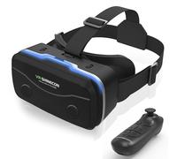 Auriculares VR mejorados 2025 para teléfonos inteligentes con controlador Bluetooth, lente asférica HD de 7 pulgadas, enfoque ajustable y ancho de ojo, diseño de ventilación fresco, para iPhone 15 Pro