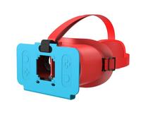 Auriculares VR mejorados compatibles con Nintendo Switch2, gafas de realidad virtual con lentes HD ajustables y cómoda correa para la cabeza compatible con Switch 2 (azul rojo)