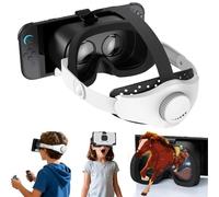 Auriculares VR mejorados para Switch 2, blanco y negro