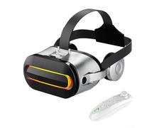 Auriculares VR móviles Gafas de realidad virtual 3D Smartphone VR Inmersivo Visor de juegos 3D para IOS Dispositivo VR Ligero Soporte de cabeza ABS Portátil Vigilante de película()