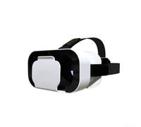 Auriculares VR para iPhone y para Android, gafas de realidad virtual 3D con lentes ajustables, visor de smartphone de 4.7 a 6.5 pulgadas, diseño ABS ligero para películas de juegos, color blanco