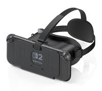 Auriculares VR para Nintendo Switch 2 (2025), Switch 2 gafas de realidad virtual VR con lentes HD ajustables y cómoda correa para la cabeza, kit Labo VR para Switch 2 accesorios, negro