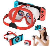Auriculares VR para Nintendo Switch OLED, gafas de realidad virtual para Nintendo Switch, se adapta a juegos 3D de adultos y niños, color naranja