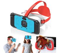 Auriculares VR para Switch 2 2025, Switch 2 Virtual Boy VR Gafas con Lentes HD ajustables y cómodas correas para la cabeza con acolchado ancho, Labo VR Kit Gafas 3D para Switch 2 Accesorios, Blanco y