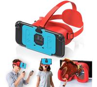 Auriculares VR para Switch 2 2025, Switch 2 Virtual Boy VR Gafas con Lentes HD ajustables y cómodas correas para la cabeza con acolchado ancho, Labo VR Kit Gafas 3D para Switch 2 Accesorios, Naranja y