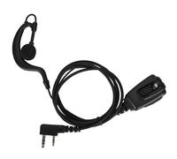 Auriculares walkie-talkie con micrófono, aislamiento de ruido, ajuste cómodo, diseño en forma de G, banda para la oreja ajustable, botón pulsar