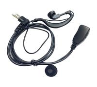 Auriculares walkie-talkies con gancho para la oreja y micrófono, conector M, universales para obras de hoteles.