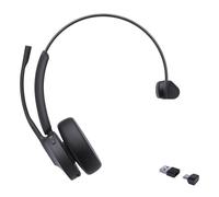 Auriculares Yealink BH70 Mono Teams con cable USB-C/USB-A para oficina con Cancelación de Ruido, micrófono boom y control en auricular, color negro