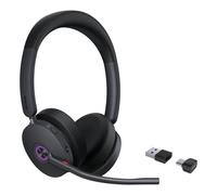Auriculares Yealink BH74 inalámbricos Bluetooth con Cancelación de Ruido, doble micrófono, uso profesional oficina, negros