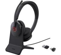 Auriculares Yealink BH74 inalámbricos Bluetooth y USB-C para oficina con cancelación de ruido y micrófono, color negro