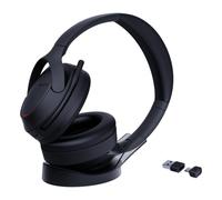 Auriculares Yealink BH78 inalámbricos Bluetooth con Cancelación Activa de Ruido, micrófono y base de carga, negros