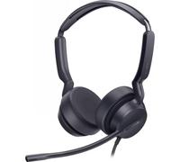 Auriculares Yealink UH 42 con cable USB-C On Ear para oficina, micrófono y control volumen negro