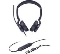 Auriculares Yealink UH46 Dual USB-C con cable, Cancelación de Ruido, Micrófono, Oficina y Call Center