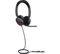 Auriculares Yealink UH48 Dual con cable USB-C para oficina con Cancelación de Ruido y micrófono, optimizados para Microsoft Teams, color negro