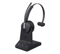 Auriculares Yealink WH64 Mono inalámbricos Bluetooth para oficina con cancelación de ruido negros