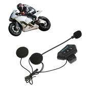 Auricularespara Casco de Motocicleta, Volumen Ajustable, Reducción de Ruido, IP67 Resistente Al Agua, Intercomunicadorcon Micrófono, Llamadas Manos Libres, Música Navegación GPS