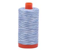 Aurifil Algodón de 50 W, 1,422 Yardas, tormenta en el mar Hilo Mako sólido WT 1422, 1300