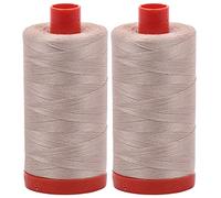 Aurifil Ermine 2312 - Hilo de algodón Mako, 50 W, 2 unidades
