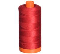 Aurifil Hilo de algodón Mako de 50 W, 1,422 Yardas, Color Rojo A1050-2250