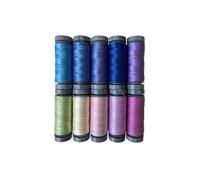 Aurifil Hydrangea Sheena Norquay SN28HC10 - Juego de 10 hilos de algodón de 28 pesos para costura, acolchado y patchwork