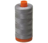 Aurifil Mako Cotton - Hilo de algodón (50 W, color gris macizo), color gris