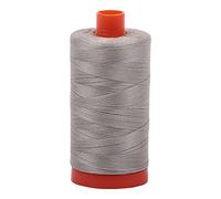 Aurifil Mako Hilo de algodón sólido 50wt 1422yds Gris Claro, 1300