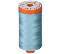 Aurifil Mako Hilo de algodón sólido 50wt 1422yds gris claro turquesa