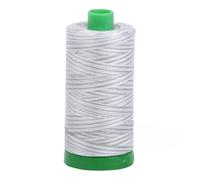 Aurifil Mako - Hilo de algodón sólido de 40 W, 100 % algodón egipcio mercerizado de fibra larga, 1094 yardas, luna plateada