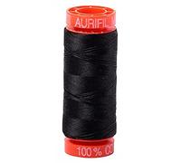 Aurifil Thread Aurifil - Hilo de algodón Mako (50 W, 200 m), color gris oscuro