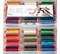 Aurifil Thread Set Classic Collection 50wt Cotton 12 Large (1422 yard) Spools by Aurifil