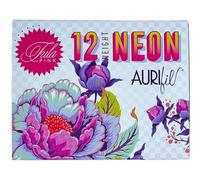 Aurifil Untamed - Juego de hilos de neón de 2 W, 3 carretes grandes, 100% algodón, ideal para costura, manualidades y patchwork