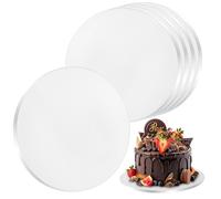 Aurinovellia 5 Piezas Cake Drum, Base para Tartas 30 cm x 12 mm, Bandeja de Cartón Redonda, Tablas para para el Transporte de Postres y Tartas de 8-10 Pulgadas