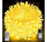 Auriostar Luces Navidad Exterior, 20m 200LEDs Guirnalda Led Impermeable IP44, 8 Modos Para Árbol Interior, Balcón, Habitación, Fiestas, Boda