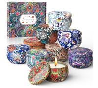 Auriostar Velas Aromáticas, Juego de 9 Piezas Velas Perfumadas de Regalo Mujeres, Cera de Soja, Aromaterapia, Velas Aromaticas Decorativas Para Regalo Mujer, Mama, Navidad, Cumpleaños, San Valentín