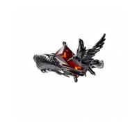 Auriselle Anillo de los Hombres Ajustable Doble Negro Cuervo Anillo Vintage Vikingo Retro Anillo Abierto Pulgar Gothic Punk Joyería Regalos para Hombres Niños Padre