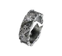 Auriselle Anillo de los Hombres Ajustable Geométrica Irregular Vintage Vikingo Retro Abierto Anillo Pulgar Gótico Joyería Regalos para Hombres Niños Padre