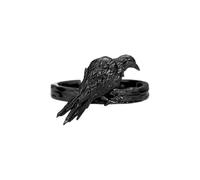 Auriselle Anillo de los Hombres Ajustable Negro Cuervo Anillo Vintage Vikingo Retro Anillo Abierto Pulgar Gothic Punk Joyería Regalos para Hombres Niños Padre