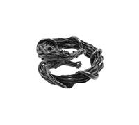 Auriselle Anillo de los Hombres Ajustable Negro Dragón Wrap Anillo Vintage Vikingo Retro Anillo Abierto Pulgar Gothic Punk Joyería Regalos para Hombres Niños Padre