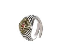 Auriselle Anillo de los Hombres Ajustable Textura Geométrica Ojo de Dios Vintage Vikingo Retro Anillo Abierto Anillo de Pulgar Gótico Punk Joyería Regalos para Hombres Niños Padre