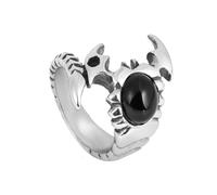 Auriselle Anillo de los Hombres de Incrustaciones de Circón Ajustable Escorpión Vintage Vikingo Retro Anillo Abierto Anillo de Pulgar Gótico Punk Joyería Regalos para Hombres Niños Padre