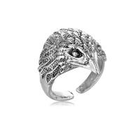 Auriselle Anillo para Hombre Ajustable Águila Vintage Vikingo Retro Anillo Bierto Anillo para el Pulgar Gótico Punk Joyería Regalos para Hombres Niños Padre