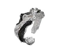 Auriselle Anillo para Hombre Ajustable Cenizas Vintage Vikingo Retro Abierto Irregular Anillo para el Pulgar Gótico Joyería Regalos para Niños Hombres Padre