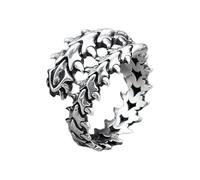 Auriselle Anillo para Hombre Ajustable Geométrico Vintage Vikingo Retro Abierto Anillo para el Pulgar Gótico Joyería Regalos para Hombres Niños Padre