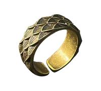 Auriselle Anillo Vikingo con Escamas de Dragón, Abierto Ajustable Retro Punk Gótico Joyería, Unisex Vintage Fiesta de Cumpleaños/Navidad Regalo para Hombres Niños Señoras