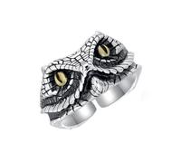 Auriselle Anillo Vikingo para Hombre Anillo Ajustable con Diseño de Serpiente, Abierto Retro Punk Hip Hop Gótico Joyería, Unisex Vintage, Fiesta Cumpleaños/Navidad/Regalo Hombres Niños Señoras